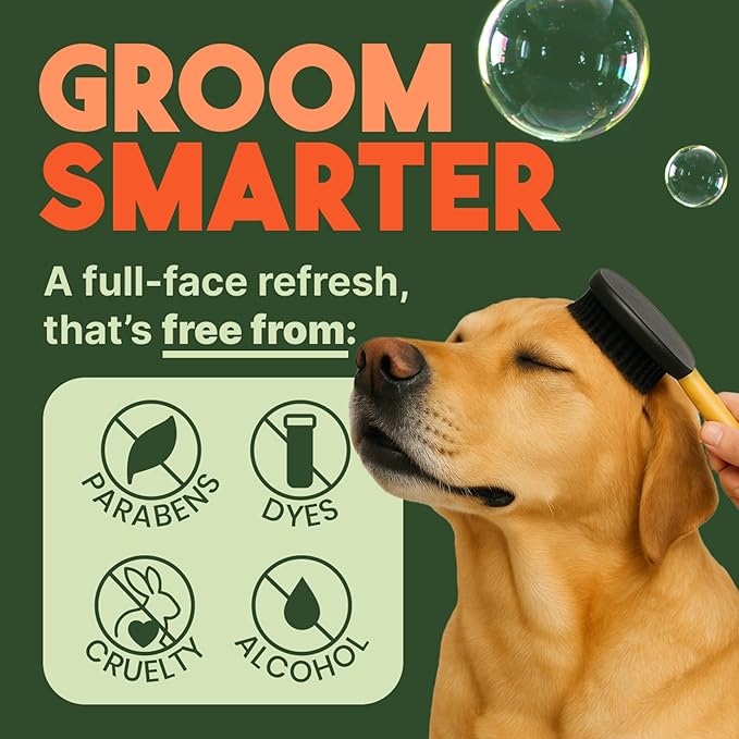 TropiClean No Rinse Waterless Dog Shampoo | Detangling & Deodorizing Dry Shampoo for Smelly Pets | Moisturizes Dry Skin | USA Made | Papaya Scent | 7.4oz