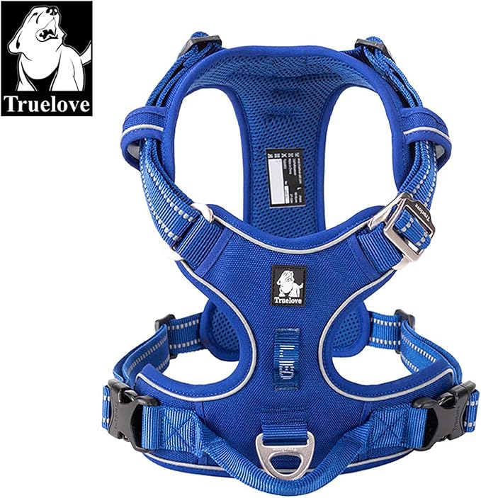 TRUE LOVE Dog Harness No Pull Nylon Reflective Pet Harness Adjustable Comfortable Control Step-in Brilliant Colors Truelove TLH56512