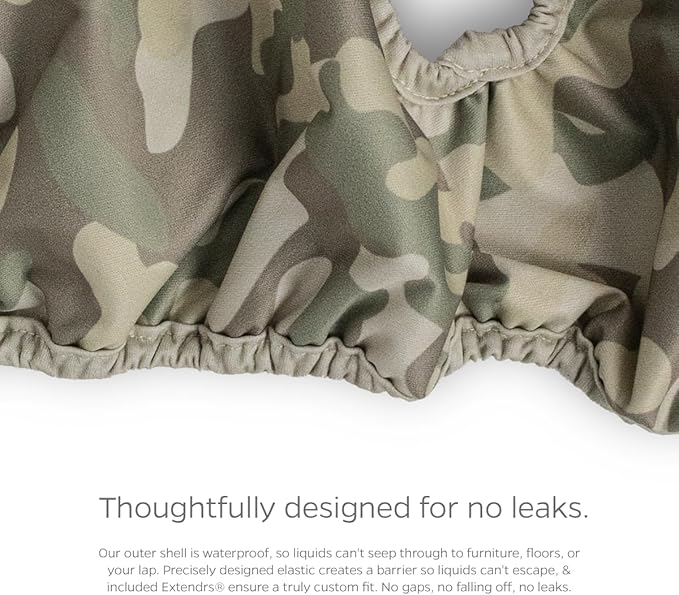 Pet Parents® Washable Dog Diapers (3pack) + Extendrs® of Durable Doggie Diapers, Premium Dog Diapers Female & Male (Small, Camo)