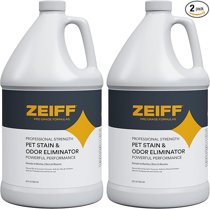 Pet Stain and Odor Remover - Pet Odor Eliminator for Home and Professional Use - Pet Urine Enzyme Cleaner to Break Up Tough Stains - Carpet Stain Remover for Dog Urine and Cat Pee, Feces, Fluids