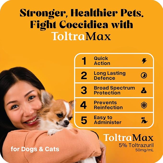 Vetr's Toltramax Toltrazuril Powder for Horses, Dogs, Cats, 100g (5.0%, Beef)