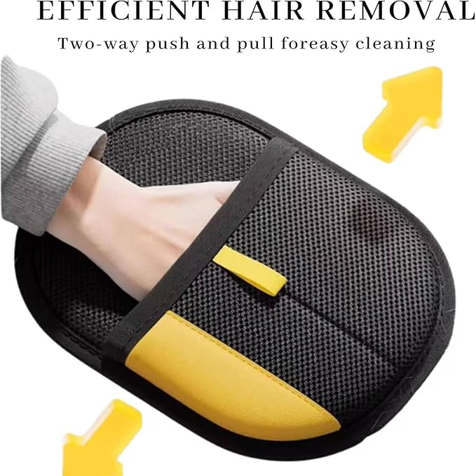 Whisker Gizmo Pet Hair Remover，Reusable Pet Hair Remover Glove，Pet Hair Removal Glove, Ultimate Pet Grooming Glove for Cats & Dogs - Dual-Sided Electrostatic Pet Hair Remover Mittens (2PCS)