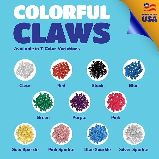 Soft Claws Cat Nail Caps for Small Cats–(40 Caps, Silver Sparkle)-Made in USA-Veterinarian-Developed, Non-Toxic| Protects Furniture & Skin-Easy to Apply, Long-Lasting Anti-Scratch Soft Cat Claw Covers