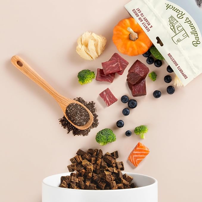 Superfood Complete, Air-Dried Adult Dog Food - High Protein, Zero Fillers, Superfood Nutrition by Katherine Heigl (24 oz, Beef & Bison Formula)