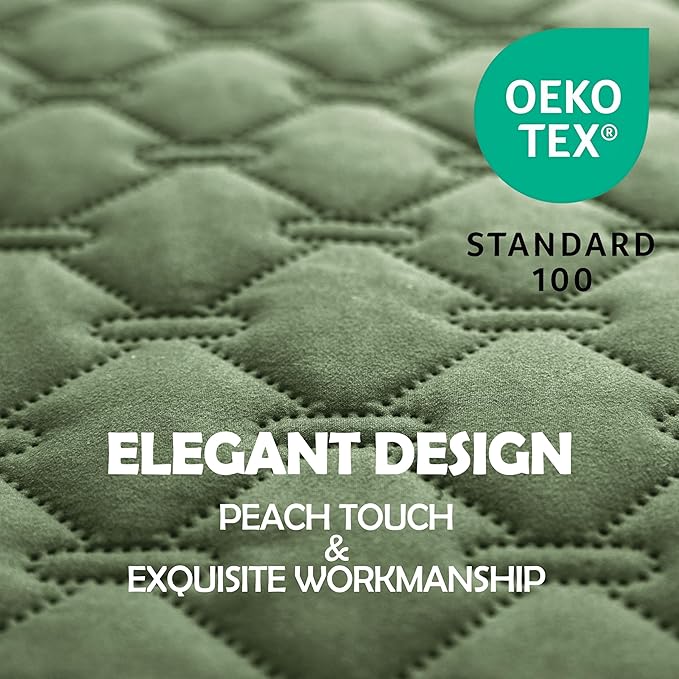 gogobunny 100% Double-Sided Waterproof Dog Bed Cover Pet Blanket Sofa Couch Furniture Protector for Puppy Large Dog Cat, Reversible (30x70 Inch (Pack of 1), Dark Green/Light Green)