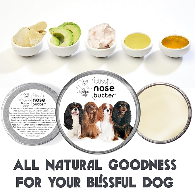 The Blissful Dog All 4 Cavalier King Charles Spaniel Unscented Nose Butter, 16oz
