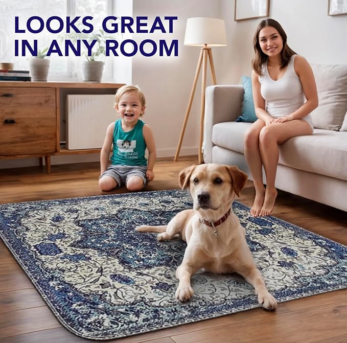 Washable Pee Pads for Dogs - Super Absorbent Reusable Puppy Training Pads - 100% Waterproof, Leak-Proof & Non-Slip Whelping Pads for Pet Housebreaking