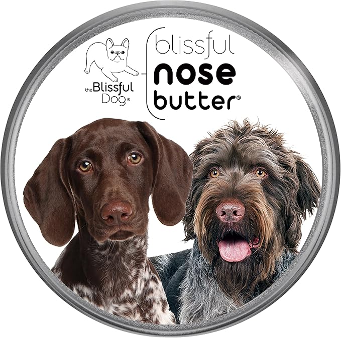 The Blissful Dog German Shorthaired Pointer Nose Butter, Versatile Dog Nose Balm for Dry Nose, Handcrafted Nose Moisturizer, Easy-to-Apply Dog Essentials, Unscented, 2 oz.