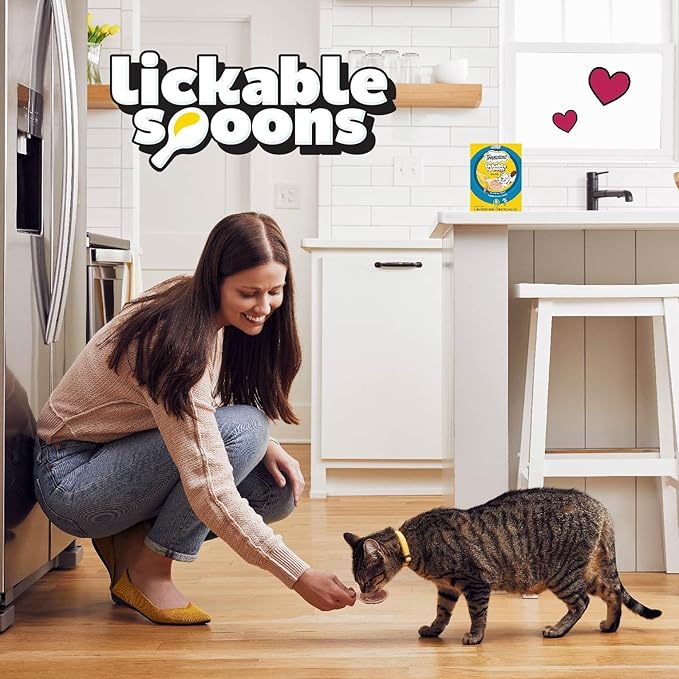 Temptations Lickable Spoons Adult Wet Cat Treat, Savory Salmon and Tempting Tuna Flavor, 8 Spoons, Pack of 12 (96 Total)