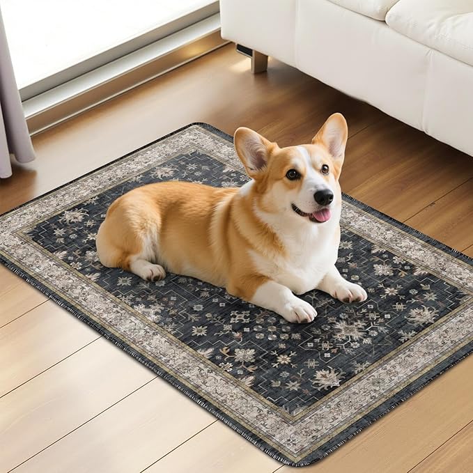 Washable Pee Pads for Dogs 2 Pack, Absorbent Reusable Puppy Pads Waterproof, Leakproof & Non-Slip Whelping Pad, Potty Training Pads for Dogs Playpen Mat 24x36