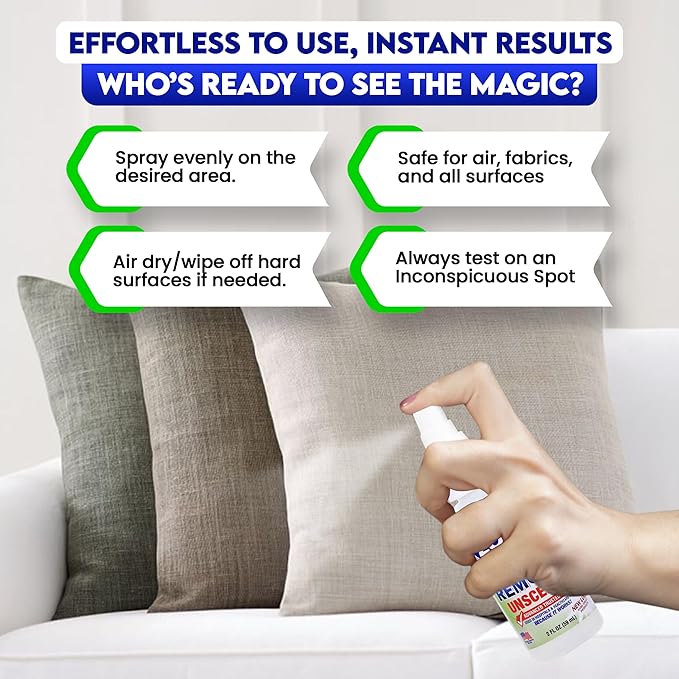 ZORBX Unscented Odor Eliminator for Strong Odor 2 Fl Oz, Pack of 2 - Used in Hospitals & Healthcare Facilities - Advanced Formula, Fast-Acting Odor Remover Spray for Dog, Cat, House & Carpet