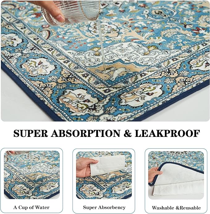 Qeils Washable Pee Pads for Dogs, 2 Pack Reusable Puppy Pads 36"x41" Super Absorbent Leakproof Dog Training Pads, Non-Slip Potty Pads for Floor, Crate, Couch, Whelping Pads Litter Mat Pet Supplies