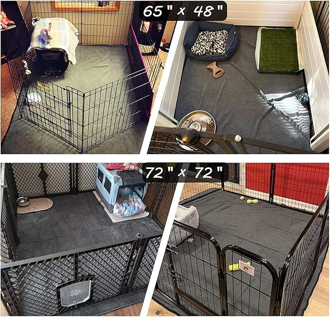 Washable Pee Pads for Dogs, Extra Large Reusable Dog Pee Pad, Waterproof Pet Mat, Dog Playpen Mats for Puppy Training Whelping Playpen Pads