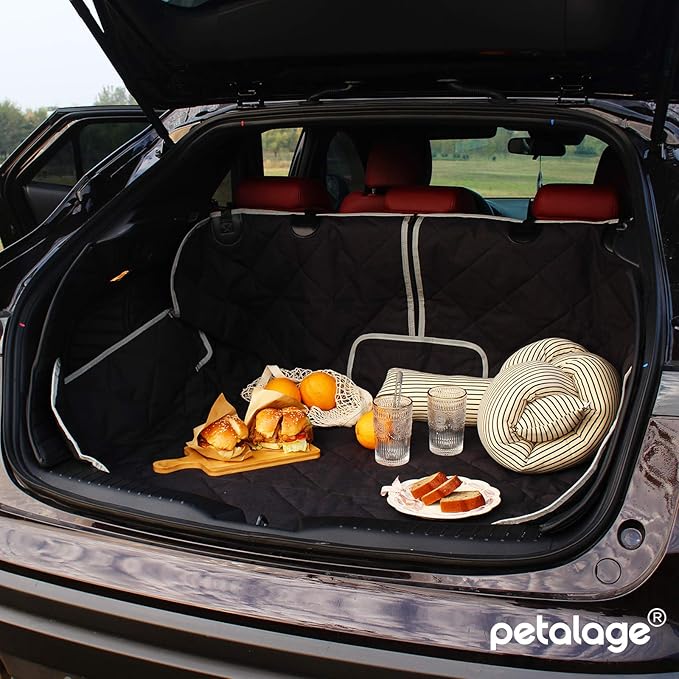 Dog Car Seat Cover Waterproof Dog Seat Cover for Cars Back Seat Heavy-Duty Nonslip Pet Car Seat Cover Protector Armrest Compatible for Trucks Cars & SUVs