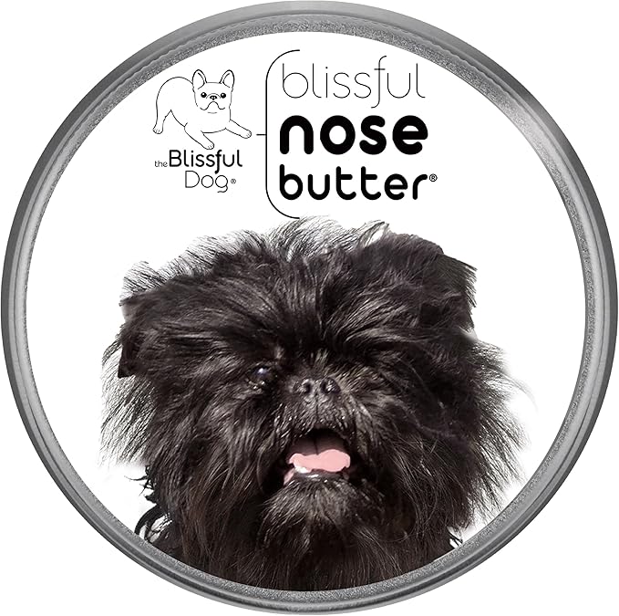The Blissful Dog Affenpinscher Nose Butter for Dry, Cracked Skin, Lick-Safe Dog Nose Balm with Moisturizing Shea Butter, Almond, Olive, and Essential Oils, Pet Supplies, Uncented, 4 oz.