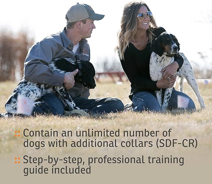 SportDOG Brand Rechargeable In-Ground Fence System - Waterproof, Rechargeable Collar with Tone, Vibrate, and Shock - Expandable to Contain Unlimited Dogs