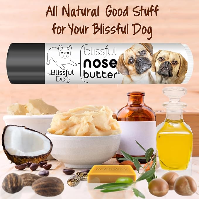 The Blissful Dog Puggle Unscented Nose Butter - Dog Nose Butter, 0.15 Ounce