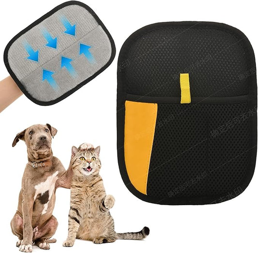 Pet Hair Remover Glove Reusable Electrostatic Cat Dog Hair Removal Grooming Brush Cat Grooming Gloves for Couch, Furniture, Carpet, Curtain