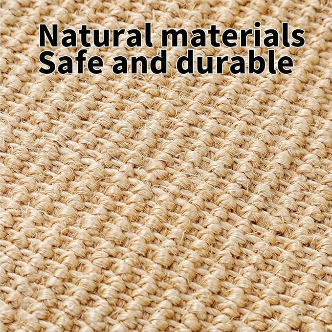 PODOO Bunny Scratch Pads, Sisal Rabbit Scratching Pad, Natural Rabbit Resting Mats for Cages, Forage Grass Mat Indoor Essentials Accessories for Guinea Pig Cat (3Pcs, 15.7x11.8 inches)