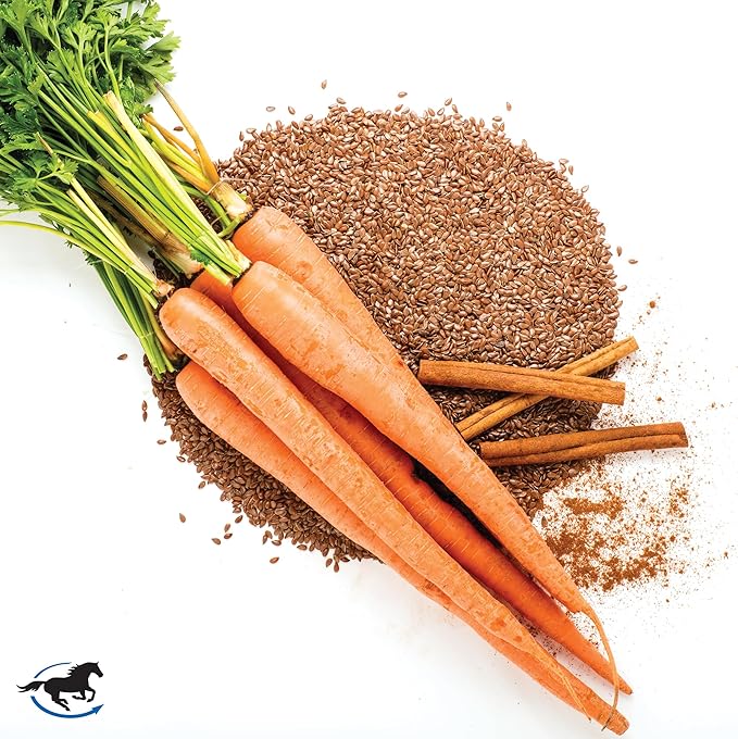 SmartEquine SmartCookies | Healthy Treats for Horses Made from Coconut Meal, Beet Pulp, Alfalfa, and Flaxseed Oil | No Sugar Added Horse Treats | Carrot Cake Flavor Cookies for Horses, 3 lb Bag