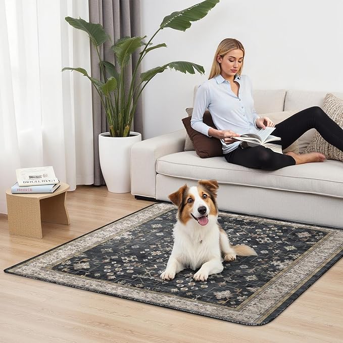 Washable Pee Pads for Dogs 2 Pack, Absorbent Reusable Puppy Pads Waterproof, Leakproof & Non-Slip Whelping Pad, Potty Training Pads for Dogs Playpen Mat 48x48