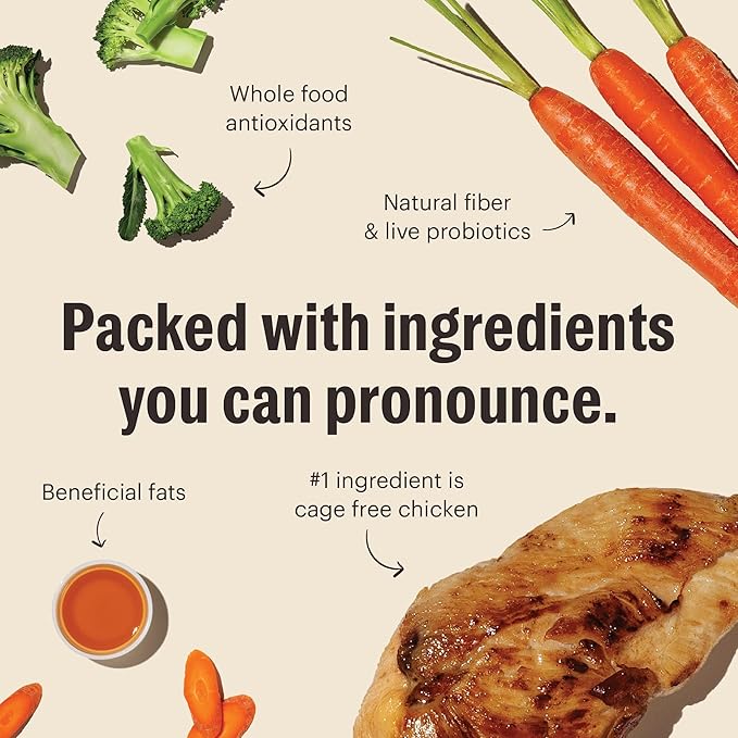 The Honest Kitchen Whole Food Clusters Grain Free Chicken Dry Dog Food, 1 lb Trial Pouch