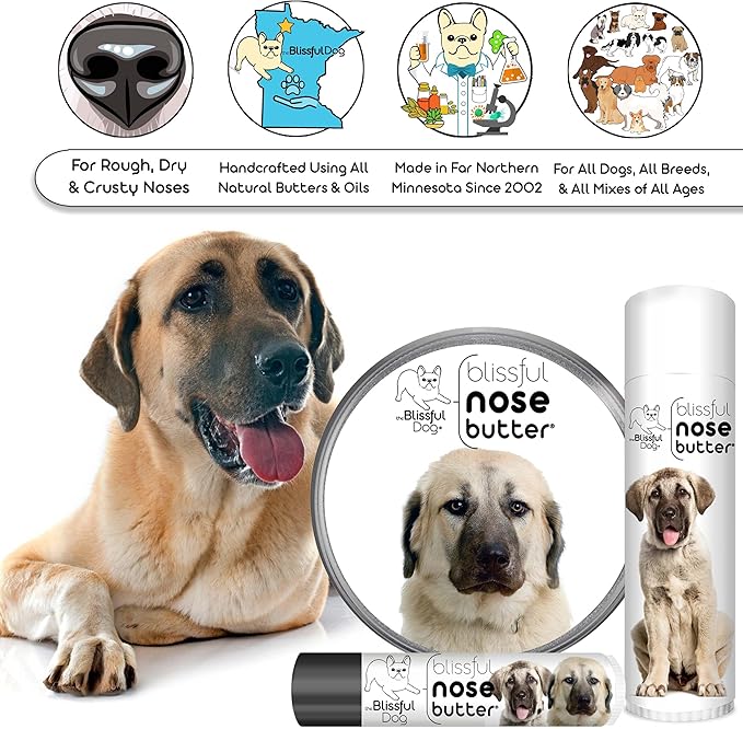 The Blissful Dog Anatolian Shepherd Nose Butter, 2OZ