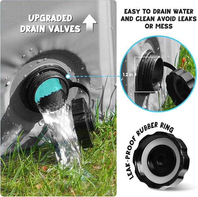 Furrybaby Foldable Dog Pool, Kiddie Pool Hard Plastic, Collapsible Pet Bath Portable Dog Swimming Pool for Pet, Dogs and Cats Grey 32''