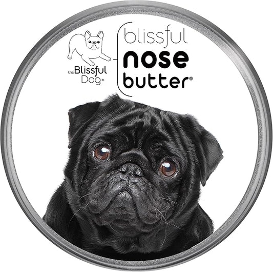 The Blissful Dog Black Pug Unscented Nose Butter, 4-Ounce