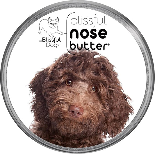 The Blissful Dog Labradoodle Nose Butter for Dry, Cracked Skin, Lick-Safe Dog Nose Balm with Moisturizing Shea Butter, Almond, Olive, and Essential Oils, Pet Supplies, Uncented, 1 oz.