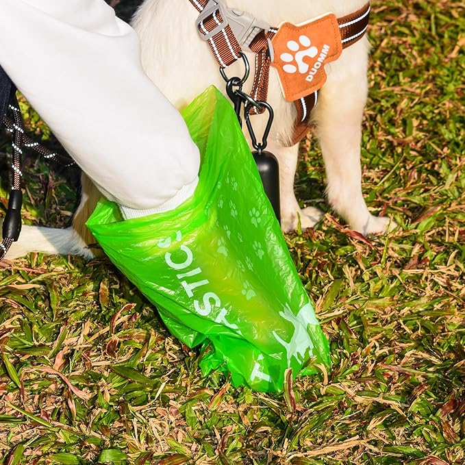 Typlastics Poop Bags for Dogs,180 Bags, Waste Refuse Cleanup, Doggy Roll Refills for Outdoor Puppy Walking and Travel, Leakproof and Tear Resistant, Unscented, 12 Pack of 15, Lime Green