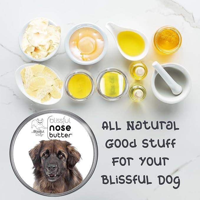 The Blissful Dog Leonberger Unscented Nose Butter - Dog Nose Butter, 1 Ounce
