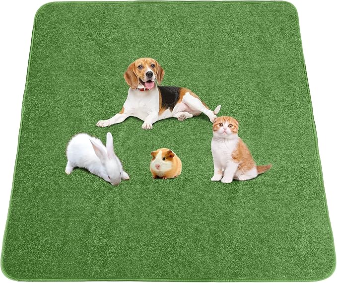 Washable Pee Pads for Dogs, Extra Large Reusable Dog Pee Pad, Waterproof Pet Mat, Dog Playpen Mats for Puppy Training Whelping Playpen Pads