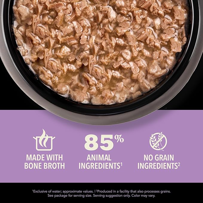 ACANA Chunks in Broth Wet Cat Food Chicken & Salmon Recipe for Kittens 3oz Cans (12 Count)
