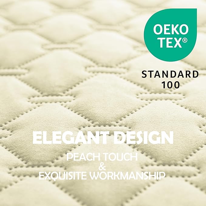 gogobunny 100% Double-Sided Waterproof Dog Bed Cover Pet Blanket Sofa Couch Furniture Protector for Puppy Large Dog Cat, Reversible (30x80 Inch (Pack of 1), Dark Cream/Light Cream)