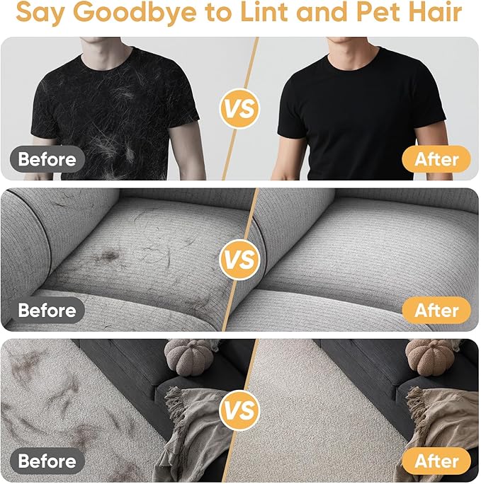 Pet Hair Remover, Electrostatic Pet Hair Removal Gloves, Reusable Cat & Dog Hair Remover for Couch, Furniture, Carpet, Curtain, Upgraded Animal Fur Removal Tool, Cat Grooming Gloves-1 PCS