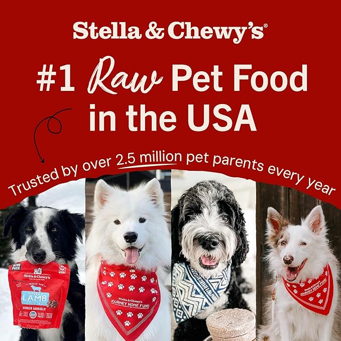 Stella & Chewy's Freeze-Dried Raw Dinner Patties - Absolutely Rabbit Recipe - High Protein Grain-Free Puppy & Dog Food - Perfect For Picky Eaters - 5.5 oz