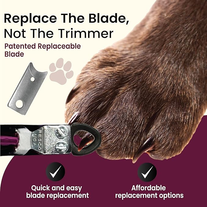 Resco Original Deluxe Dog, Cat, and Pet Nail/Claw Clippers. Best USA-Made Trimmer, More Colors & Sizes
