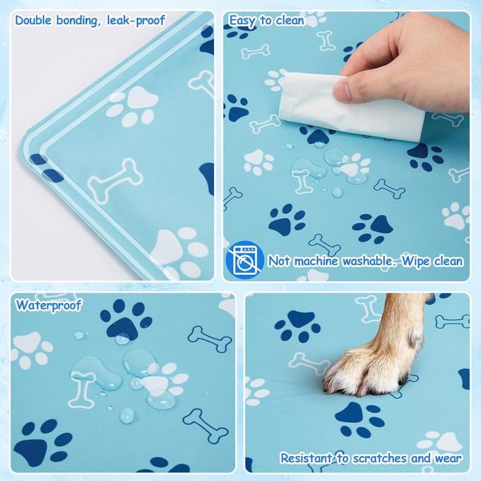 Ownpets Dog Cooling Mat, Large 39 x 23 Inch Thick and Waterproof Cooling Pad for Summer, Water-Filled Pet Mat for Large Dogs, Leakproof Design for Crate, Bed, Sofa, Floor and Car Seat