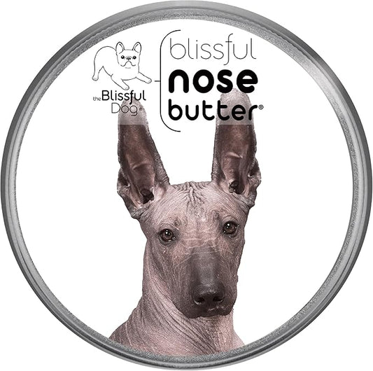 The Blissful Dog Xoloitzcuintli Nose Butter for Dry, Cracked Skin, Lick-Safe Dog Nose Balm with Moisturizing Shea Butter, Almond, Olive, and Essential Oils, Pet Supplies, Uncented, 2 oz.