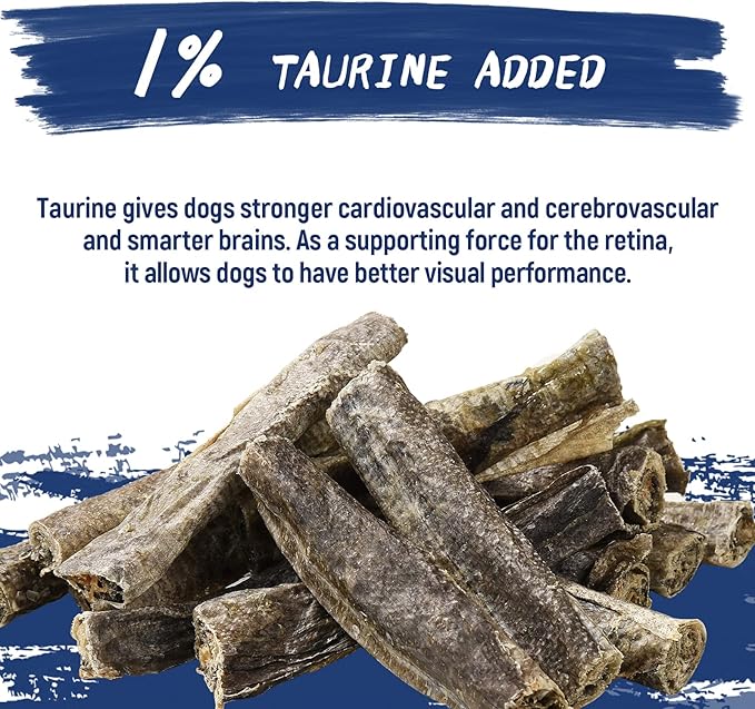 Dog Treats, Cod Skins Dog Treat with Taurine, One-Ingredient Grain-Free Chew Fish Skin Rolls Rich in Omega3, 8 oz