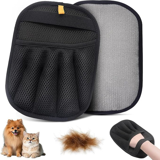 Pet Hair Removal Glove, Reusable Electrostatic Cats Dogs Hair Remover Gloves, Pet Hair Fur Remover Tool Mitt, Pet Hair Cleaning Glove for Furniture Bed Clothes Carpet Car Seat, 1 Piece