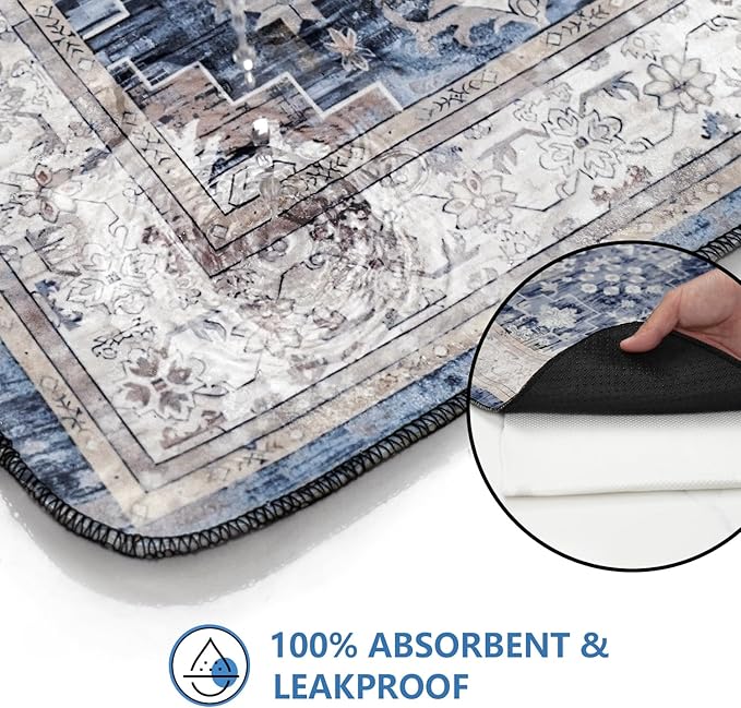 Washable Pee Pads for Dogs 2 Pack, Absorbent Reusable Puppy Pads Waterproof, Leakproof & Non-Slip Whelping Pad, Potty Training Pads for Dogs Playpen Mat 48x48