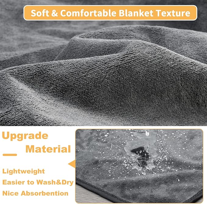 Washable Dog Pee Pads 36x48 2Pack Reusable Whelping Pads, Absorb Dog Mats Non-Slip Puppy Training Pads for Whelping, Potty, Training, Playpen, Crate