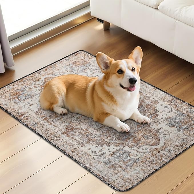 Washable Pee Pads for Dogs 2 Pack, Absorbent Reusable Puppy Pads Waterproof, Leakproof & Non-Slip Whelping Pad, Potty Training Pads for Dogs Playpen Mat 24x36