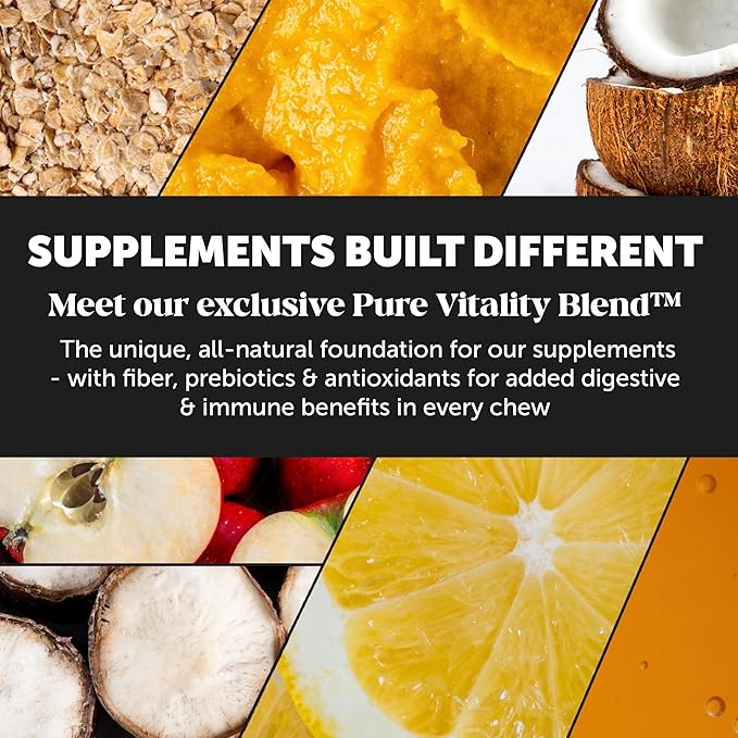 Senior Hemp Hip & Joint Supplement for Dogs - Dog Joint Supplement with Hemp Oil & Powder, Glucosamine, Collagen, MSM & Green Lipped Mussel - Mobility for Senior Dogs (Chicken 90)