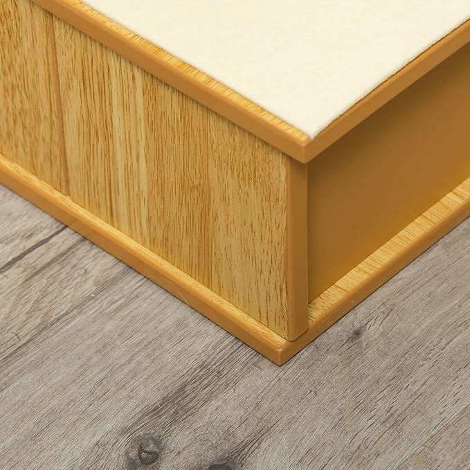 PawHut Pet Stairs, Small Pet Steps with Cushioned Removable Covering for Dogs and Cats Up to 22 Lbs., Natural