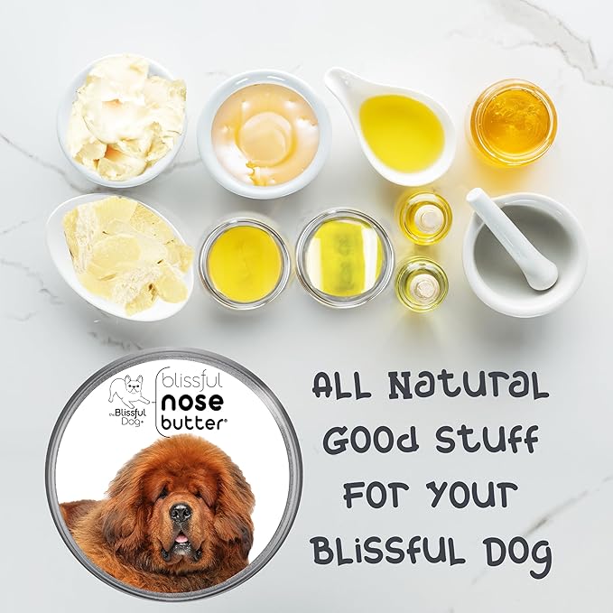 The Blissful Dog Tibetan Mastiff Unscented Nose Butter - Dog Nose Butter, 1 Ounce