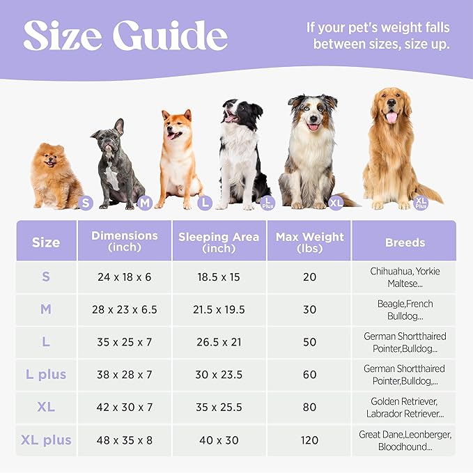 LE SURE Cute Dog Bed Medium Size Dog, Orthopedic Waterproof Medium Pet Beds with Sides, Non-Slip Bottom and Egg-Crate Foam Pet Couch Sofa with Washable Removable Cover, Beige