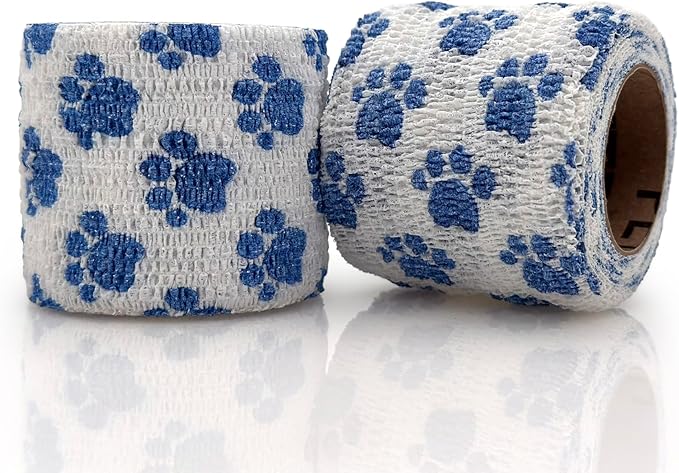 PetFlex Paw Pack – Flexible Self-Adhering Elastic Bandage for Wound Care – First Aid Wrap for Small Animals Like Dogs, Cats, and Other Pets - 2 inch, 2 Rolls
